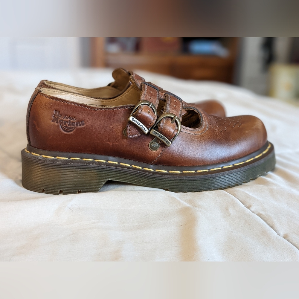 Brown Leather Mary Jane Dr. Martens